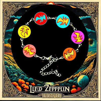 LED ZEPPELIN ROBERT PLANT   GYPSY STYLE SIX IMAGES EXCLUSIVE BRACELET