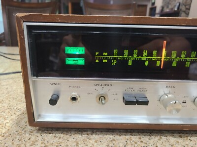 Vintage Sansui AM/FM Stereo Tuner Amplifier 5000A Wood Case-Tested