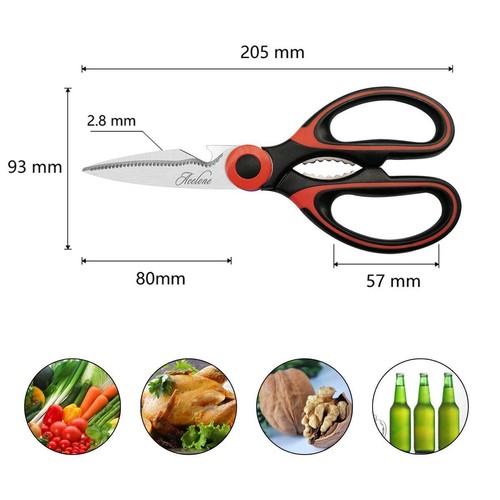 Kitchen Shears Premium Heavy Duty Shears Ultra Sharp Stainless Steel Multi-fu... - Picture 7 of 7