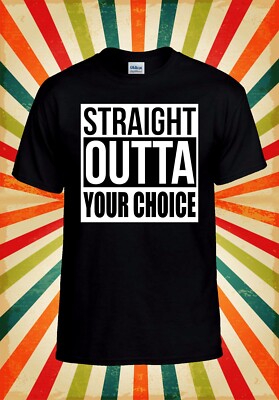 Straight Outta Custom T-Shirt Auswahl Herren Damen Unisex Baseball T-Shirt Oberteil 3244