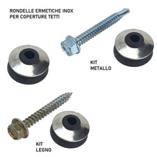 RONDELLA ERMETICA GUARNIZIONE RONDELLE GOMMA+VITI COPERTURE ONDULINE TETTI GAZEB