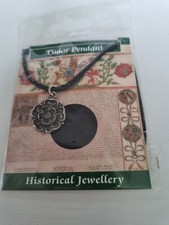 Tudor Pendant Historical Jewellery With Cord Chain