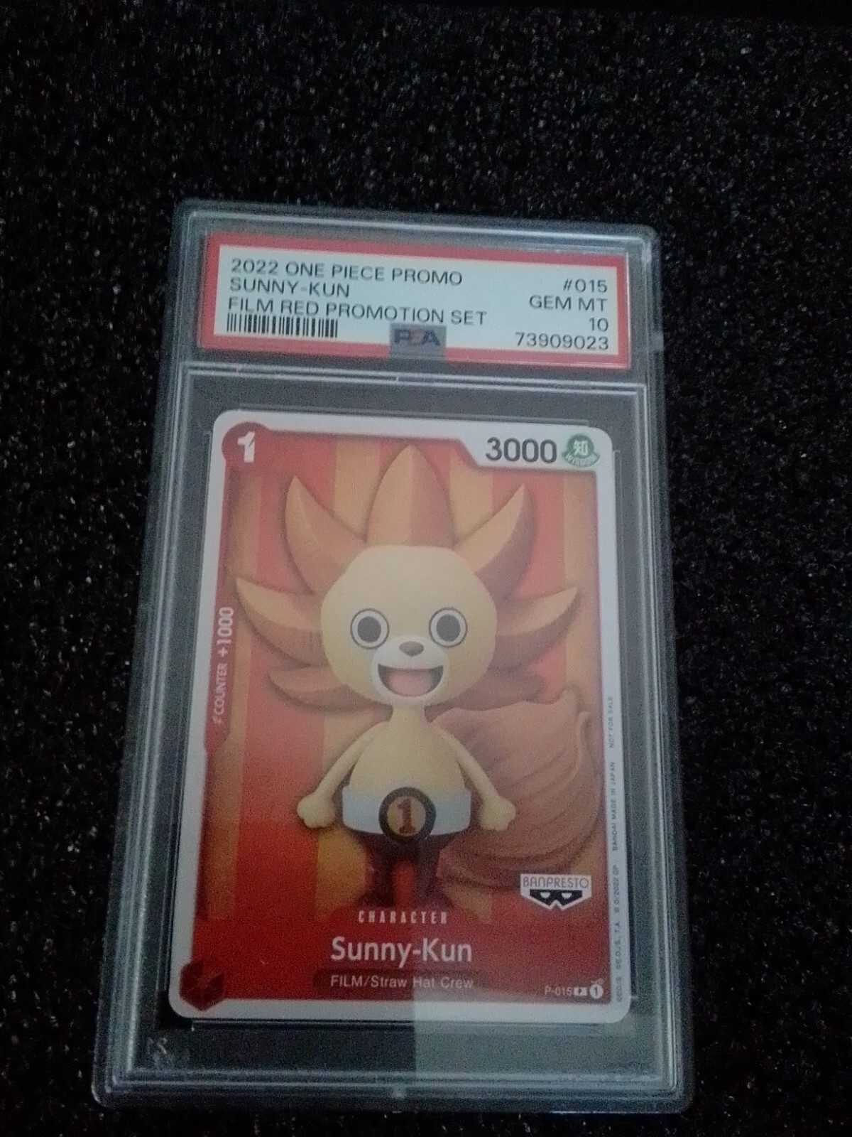 one piece tcg Sunny-kun  P-015 promo english PSA 10 POP 7
