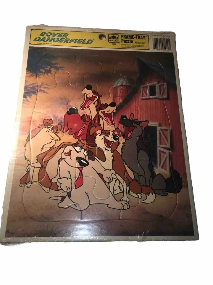 VTG WARNER Bros Rover RODNEY Dangerfield RARE Frame Tray PUZZLE Toy Collectible - Image 2 of 4