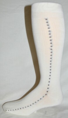 Dress Socks Ivory With Brown Diamonds Cotton Dress Socks 3 Pair Men's Size  10-13