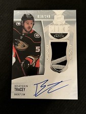 2022-23 Upper Deck The Cup Hockey Brayden Tracey RC Patch Auto /249