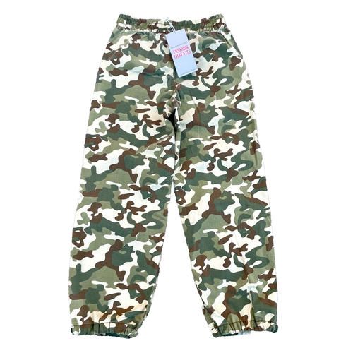 NEW! Camouflage Parachute Pants/ Junior’s (L) Green Ripstop STRETCH CAMO-NWT - Picture 2 of 6