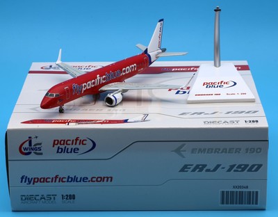JC Wings 1:200 Pacific Blue Airlines EMBRAER ERJ-190AR Diecast Jet Model VH-ZPM