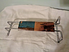 Style Selections Chrome Finish Stemware Holder 4.5 x 10 x 1.6 In