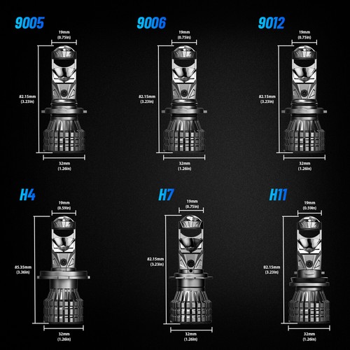 D2S H4 H7 H11 Mit Zulassung LED Scheinwerfer 15000LM Halogen Canbus fehlerfrei. - Bild 8 von 119