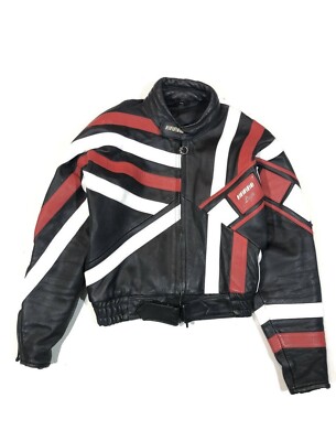 Harro Avangarde Racing Motorcycle Leather Jacket Vintage 