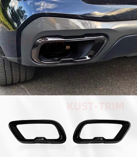 FOR BMW X5 M60i 2024+ ABS Bright black/stainless steel All external kits trim - Picture 6 of 14