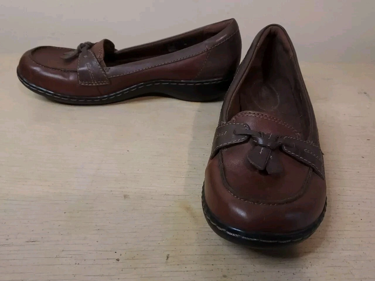 Mocassino donna Clarks Ashland Bubble in pelle marrone taglia 6M