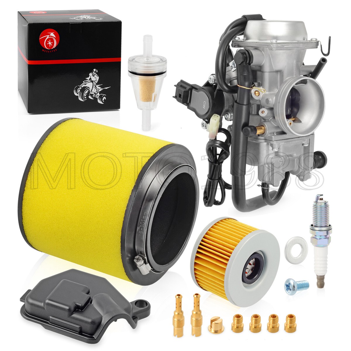 Carburetor w/ Air Filter For Honda Foreman Rubicon TRX500FA