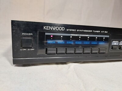 Kenwood KT-54 Stereo Synthesizer Tuner AM FM Audio Channel Memory