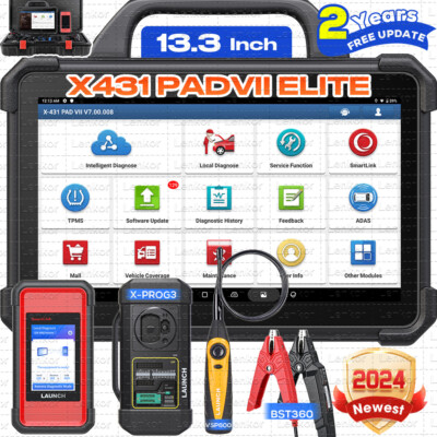 LAUNCH X431 PAD VII ELITE PAD7 Car+Truck Heavy Duty ADAS Diagnostic Scanner Tool