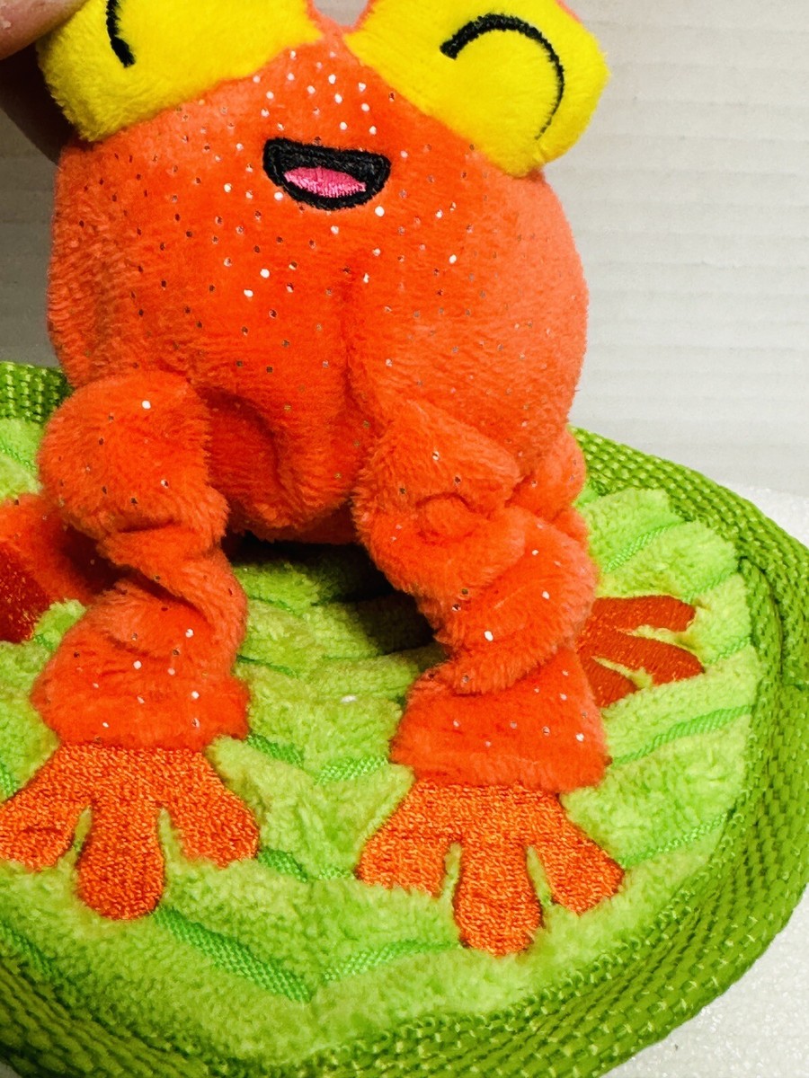 BARK Box Tiana Tomato Frog Madagascar Unleashed Crinkle Squeaky