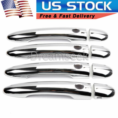 CHROME DOOR HANDLE COVER TRIM FOR RENAULT KOLEOS WITH SMART KEYHOLE 2008-2013