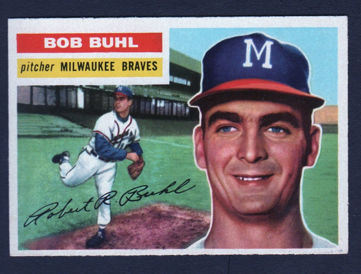 1956 Topps #244 Bob Buhl (ex-mt)