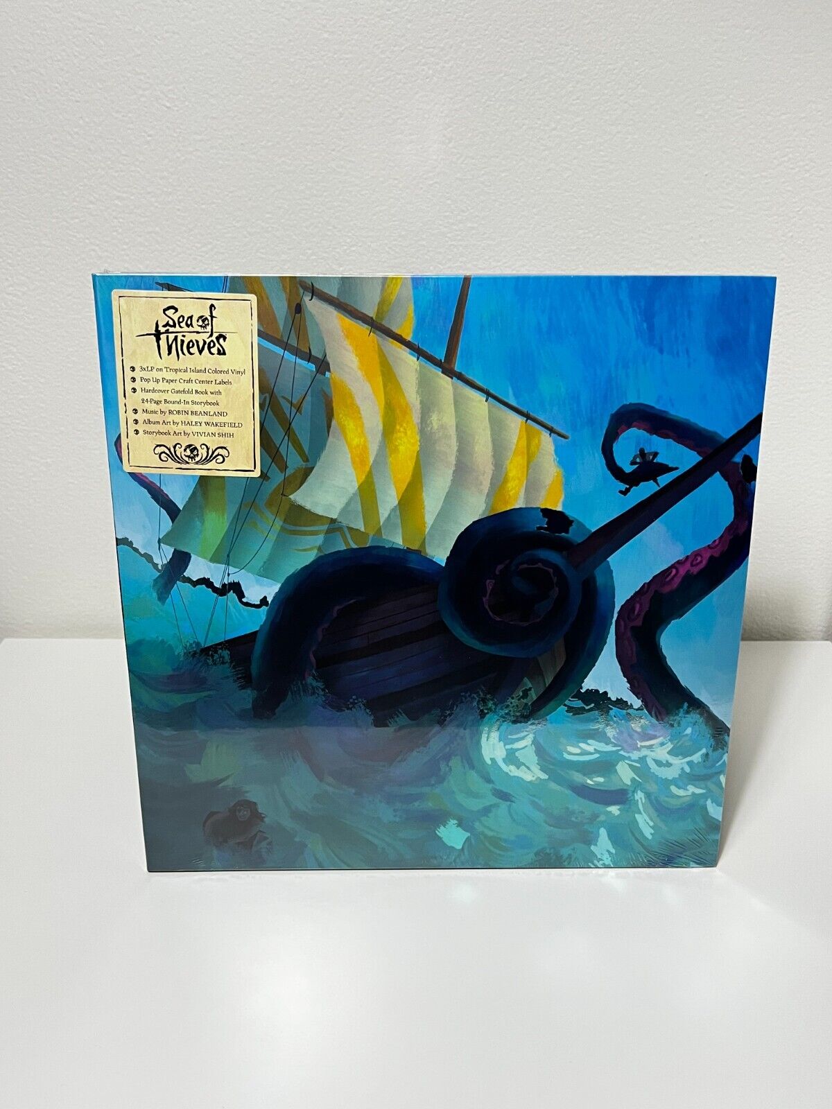 Sea of Thieves - 3LP Tropical Island Color Vinyl Soundtrack - iam8bit - New!!