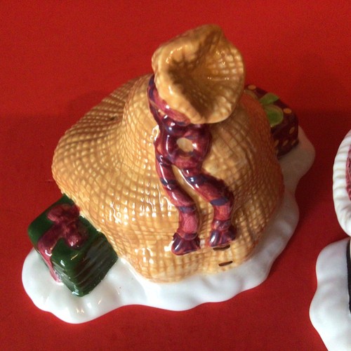 SANTA AND TOY BAG SALT AND PEPPER SHAKER SET FIGI GRAPHICS VINTAGE 1999 UNUSED - Picture 10 of 13
