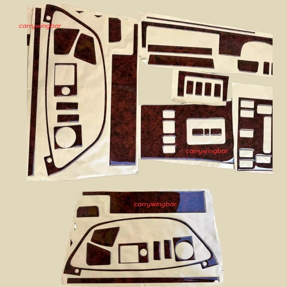 Kit de molduras de tablero aspecto madera Mercedes Benz W126 1980-1985 280 SE Foto 4 de 4