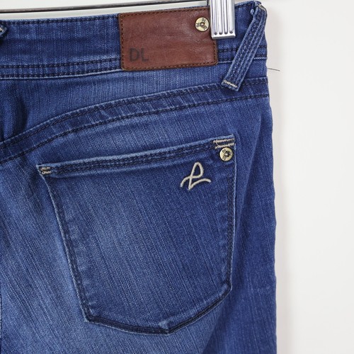 DL 1961 Jeans Womens 25x28 Blue Skinny Amanda Moscow Dark Wash Stretch Casual - Picture 9 of 20