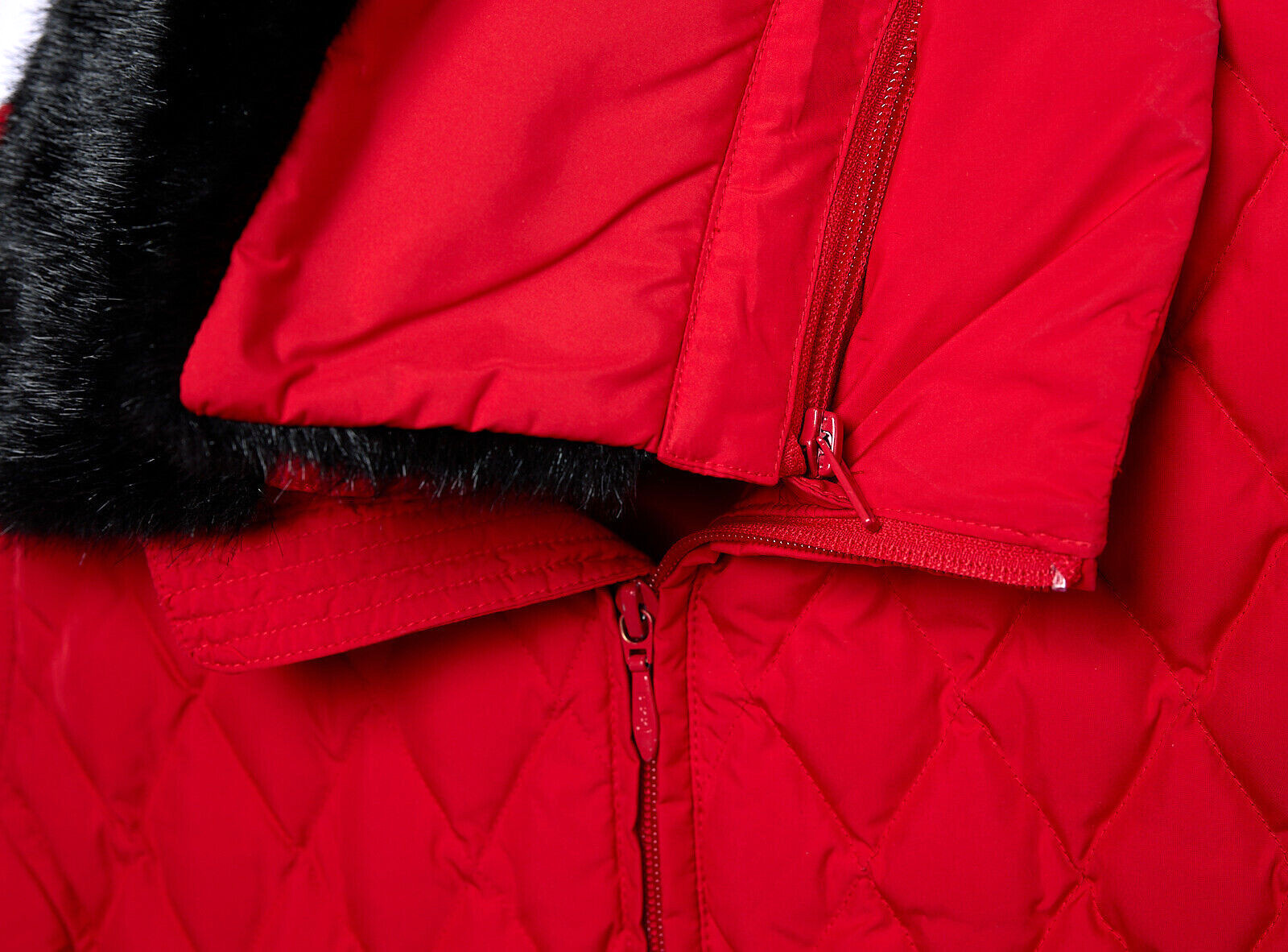 Pendleton RED Quilted Down Blend Zip Puffer Vest … - image 5