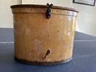 Antique vintage 1920s handcrafted Swedish wooden fishing creel bentwood unique