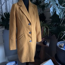 Vero Moda Women s Long Mustard Coat Yellow Go...