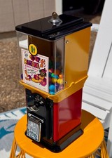 Restored 1950's Victor Topper 1 Cent Deluxe Extended Cabinet Gumball Machine