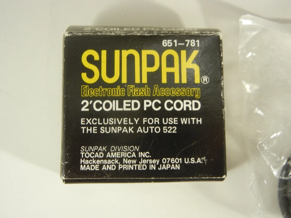 Genuine Sunpak to PC 2' Coiled Sync Cord for 120J 383 522 544 - Image 2 of 3