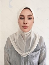 New Women Hijabs Cap Muslim Solid Color Wrap shawl Turban Ramadan Player Turban