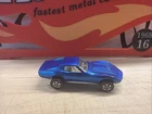 Vintage Hot Wheels Redline 1968 Blue Custom Corvette US - White Int., NM! Nice!