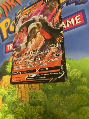 Houndoom V 021/189 Holo V Rare Darkness Ablaze Pokemon MINT!! - Afbeelding 4 van 13