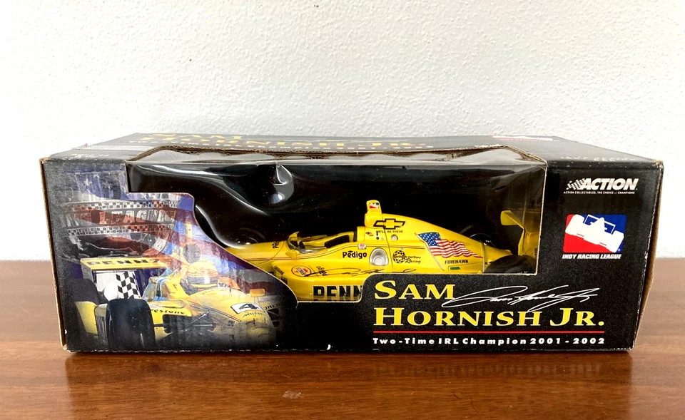 Action 2001 2002 Sam Hornish Jr 2 Time Champion Indy Car Force 1:18 AUTOGRAPHED! - Image 2 of 4