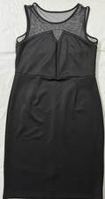 Enfocus Studio Black Size 14 Midi Sleeveless Little Black Dress NWT