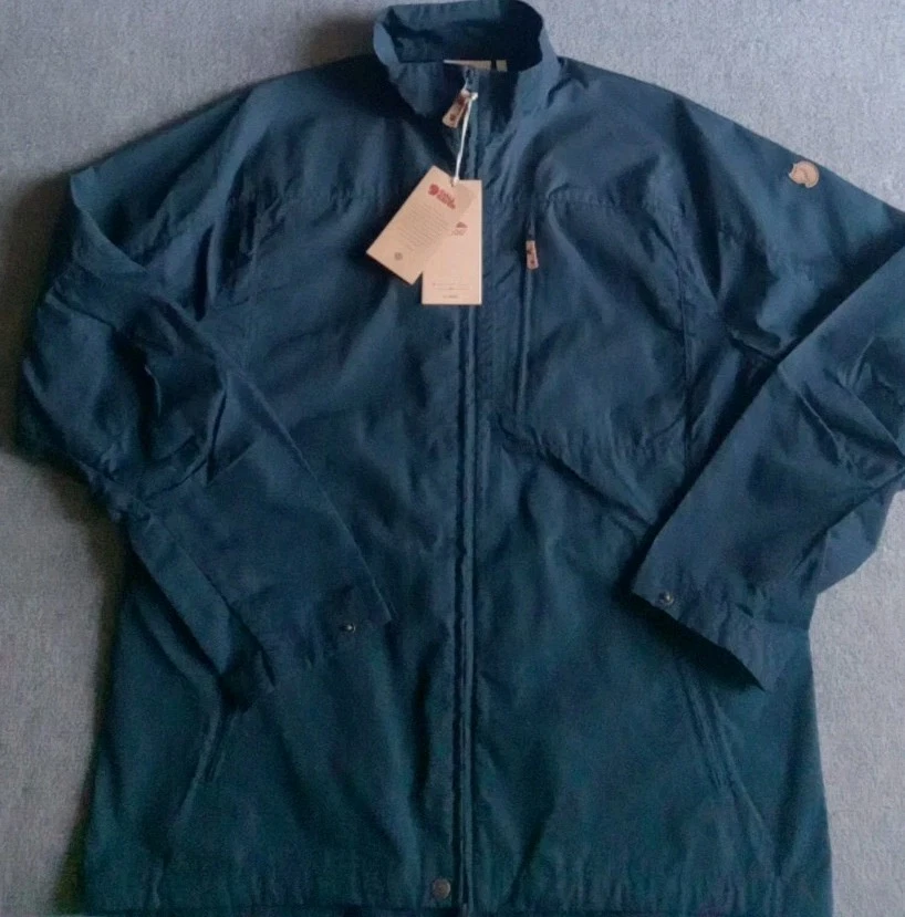 Fjallraven Ovik Stencollar Jacket Men's XL Dark Navy Blue Full Zip 86788 - Image 3 of 4