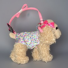 NWT Poochie & Co Dog Purse Sequins Pink Strap&Collar Girly Bling Cocker Spaniel
