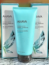 SET OF 2-AHAVA Deadsea Water Mineral Shower Gel 6.8 oz Body Wash-Retail $26 each