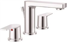 Moen 40606 8 in. Slate Widespread 2-Handle Bathroom Faucet Chrome