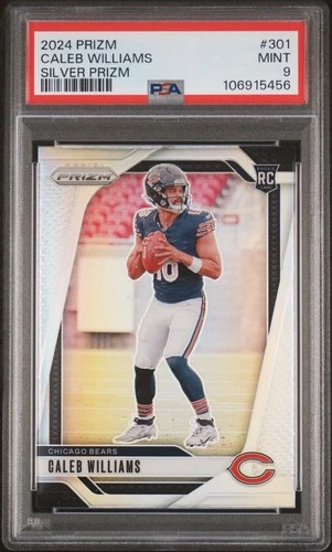 2024 Panini Prizm Prizmatic Caleb Williams #1 Silver Prizm (RC) PSA 9