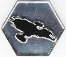 Firefly TV Series Serenity Ship Silhouette Embossed Metal Pin NEW UNUSED