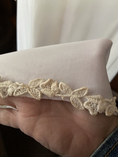 1970s Wedding Gown Women’s 11 Bishop Sleeves, Train, Lace, Fairy, Hippie #prc - Picture 8 of 24