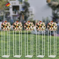 5pcs Wedding Flower Stand Acrylic Pillar Vase Stand Party Centerpiece  Decor