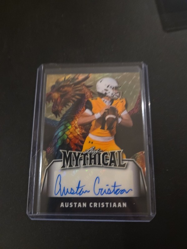 2025 Leaf Mythical Gold Vinyl Superfractor Dragon Austan Cristiann 1/1 Auto