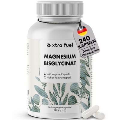 Magnesium Bisglycinat - Chelat-Formel mit 315 mg elementarem Magnesium