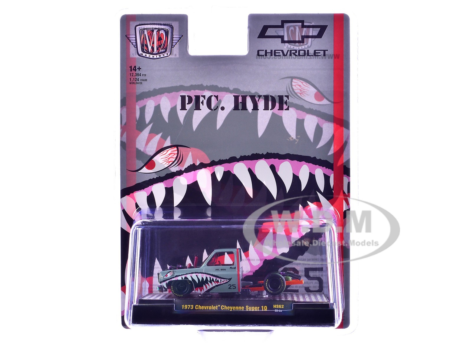 1973 CHEVROLET CHEYENNE SUPER 10 BEDLESS TRUCK GRAY 1/64 MODEL BY M2 31500-HS62