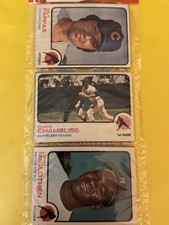 1973 TOPPS BASEBALL Holiday 12 Card Rack MILT PAPPAS CHRIS CHAMBLISS EX+