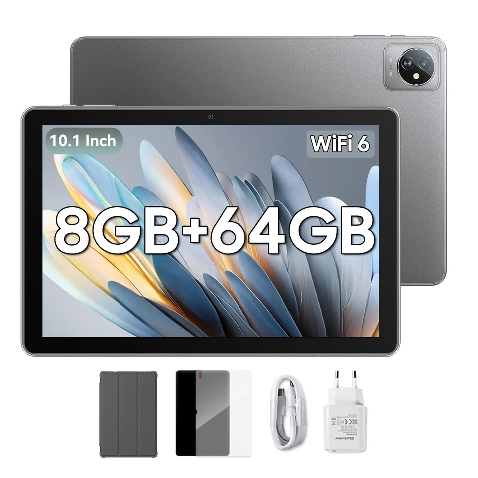 Blackview Tab 70 WiFi 10,1 Zoll Tablet Android 14 8GB+64GB 6580mAh Widevine L1